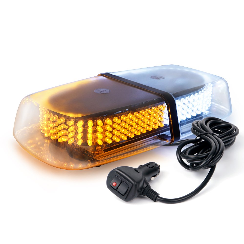 Xprite White & Amber 240 LED Roof Top Mini Bar, Truck Car Vehicle Law