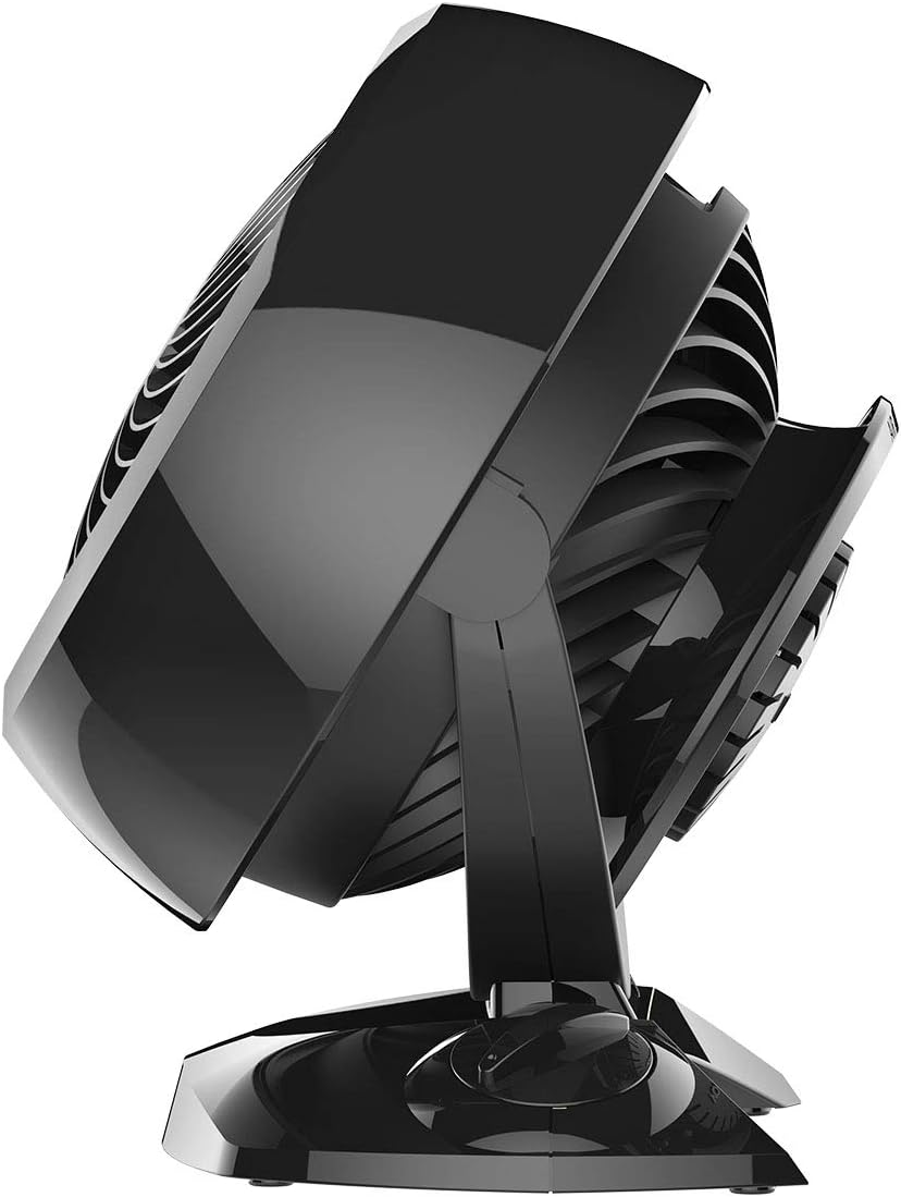 Vornado 5303 Small Whole Room Air Circulator Fan with Base-Mounted Controls, 3 Speed Settings, Multi-Directional Airflow, Removable Grill for Cleaning, Black: Home & Kitchen