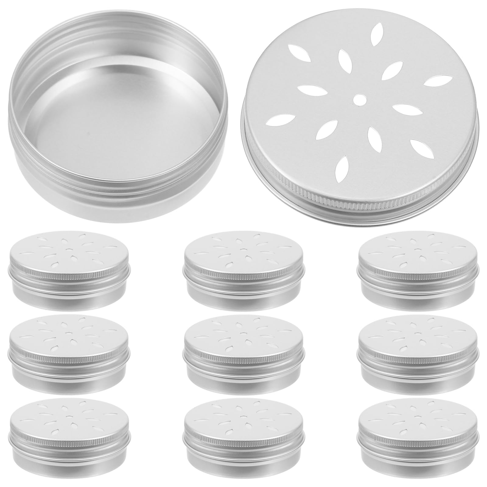 VILLCASE 10pcs Dog Scent Training Container Tins with Lids for Scent Training and Snuffle Activities Aluminum Dog Odor Tools for Improving Smell Skills and Reducing Anxiety