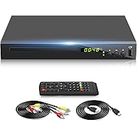Blu Ray Player, HD Bluray DVD Player for TV, Play Region A/1 Blu-Ray Disc and All Region DVD Discs, Blu-ray Player DVD CD Pla