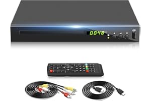 Blu Ray Player, HD Bluray DVD Player for TV, Play Region A/1 Blu-Ray Disc and All Region DVD Discs, Blu-ray Player DVD CD Pla