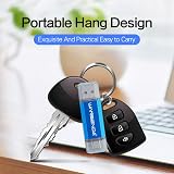 WANSENDA 256GB USB 3.0 Type C Flash Drive OTG Pen Drive for Android PC Mac Blue view 5