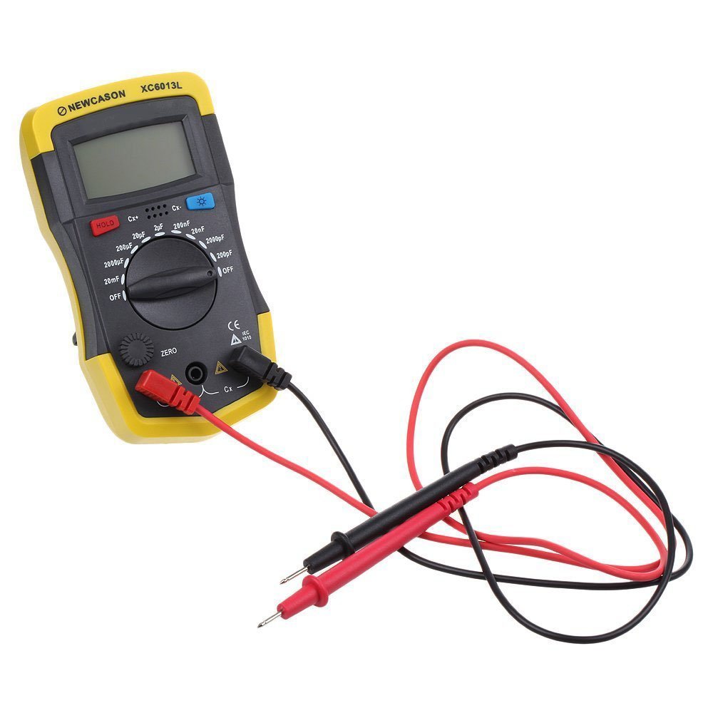NEWCASON LCD Digital Meter XC6013L Capacitance Capacitor Tester mF uF