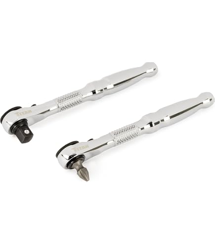 Titan 11333 1/4-Inch Drive x 4-1/8-Inch 60-Tooth Ultra Low-Profile