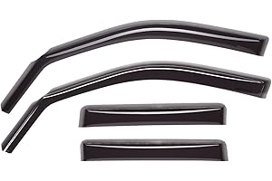 WeatherTech Custom Fit Front and Rear Side Window Deflectors for BMW X5, Dark Smoke