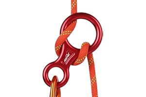 AOKWIT Rescue Figure 8 Descender Climbing Gear Downhill Equipment 35KN/3500kg 7075 Aluminum Alloy Rigging Plate for Climbing Belaying and Rappeling Device