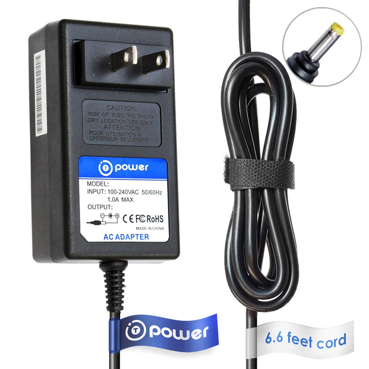 TPower (6.6ft Cable) Compatible with Haier HLTD7 7'' LCD