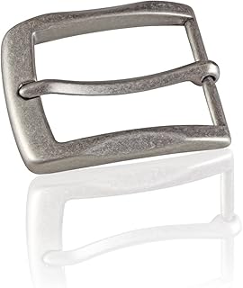 Gürtelschnalle Buckle 40mm Metall Silber Antik - Buckle Gray - Dornschliesse Für Gürtel Mit 4cm Breite - Silberfarben Antik