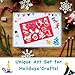 Drawing Holiday Stencils for Kids- All-in-one Drawing kit with Festival Shapes to Create DIY Crafts - Great Gift for Girls & Boys to Replace Screens- Ideal Coloring Stencils Loved by School Teachers
