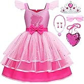 iTVTi Girls Pink Cosplay Costume Dress Halloween Carnival Party Costumes With Accessories