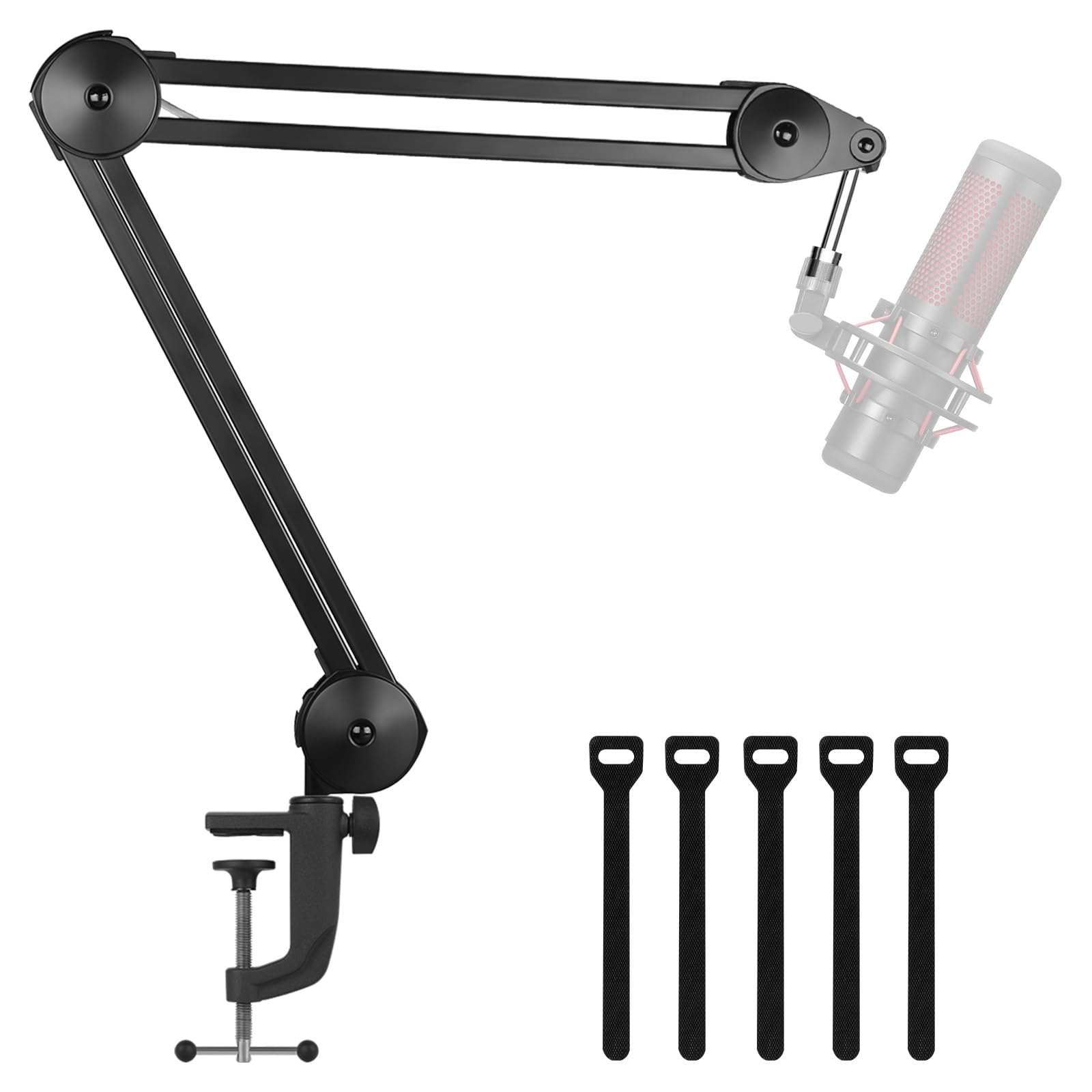 Brazo de micrófono InnoGear, soporte de escritorio para micrófono, brazo articulado para Yeti azul