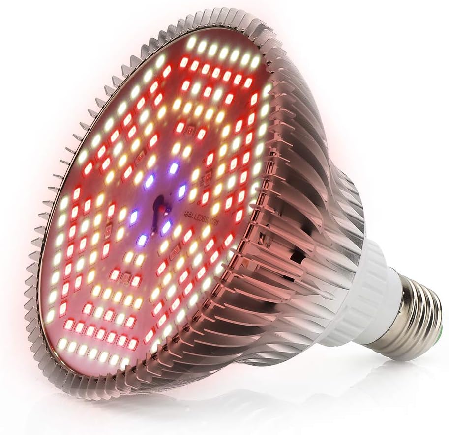 LVJING 120W Led Grow Light Bulb Full Spectrum, Plant Light Bulb with