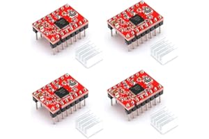 BAEASU 4-Pack A4988 Stepper Motor Driver Module 3D Printer Polulu StepStick RAMPS RepRap
