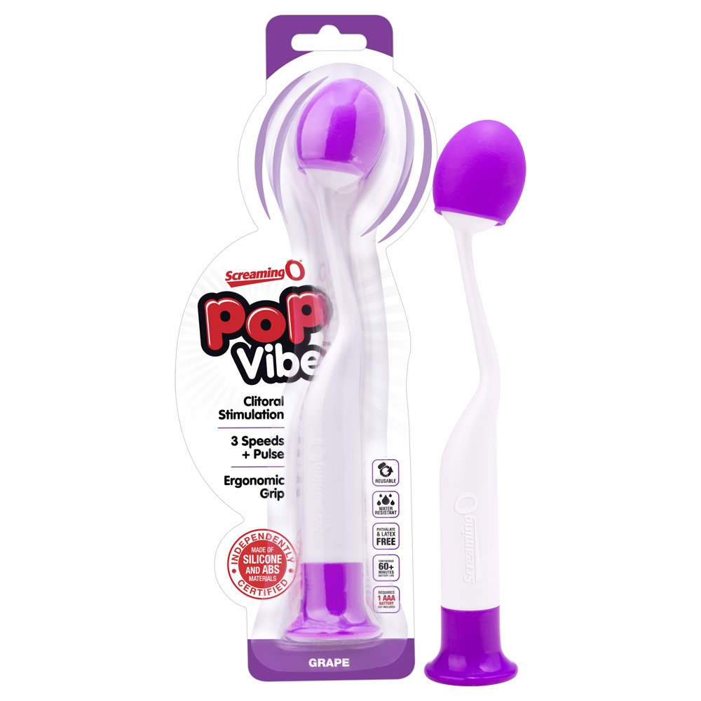 Screaming O Grape Purple Pop Vibe Vibrating Clitoral Stimulator