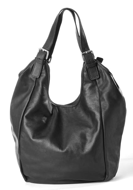 Italienischer XXL Nappa Leder Taschen Damen Handtasche Shopper Beuteltasche Frauen Handtaschen groß schwarz Handgefertigte Bu