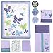 NoJo Beautiful Butterfly 9-Piece Crib Bedding Set