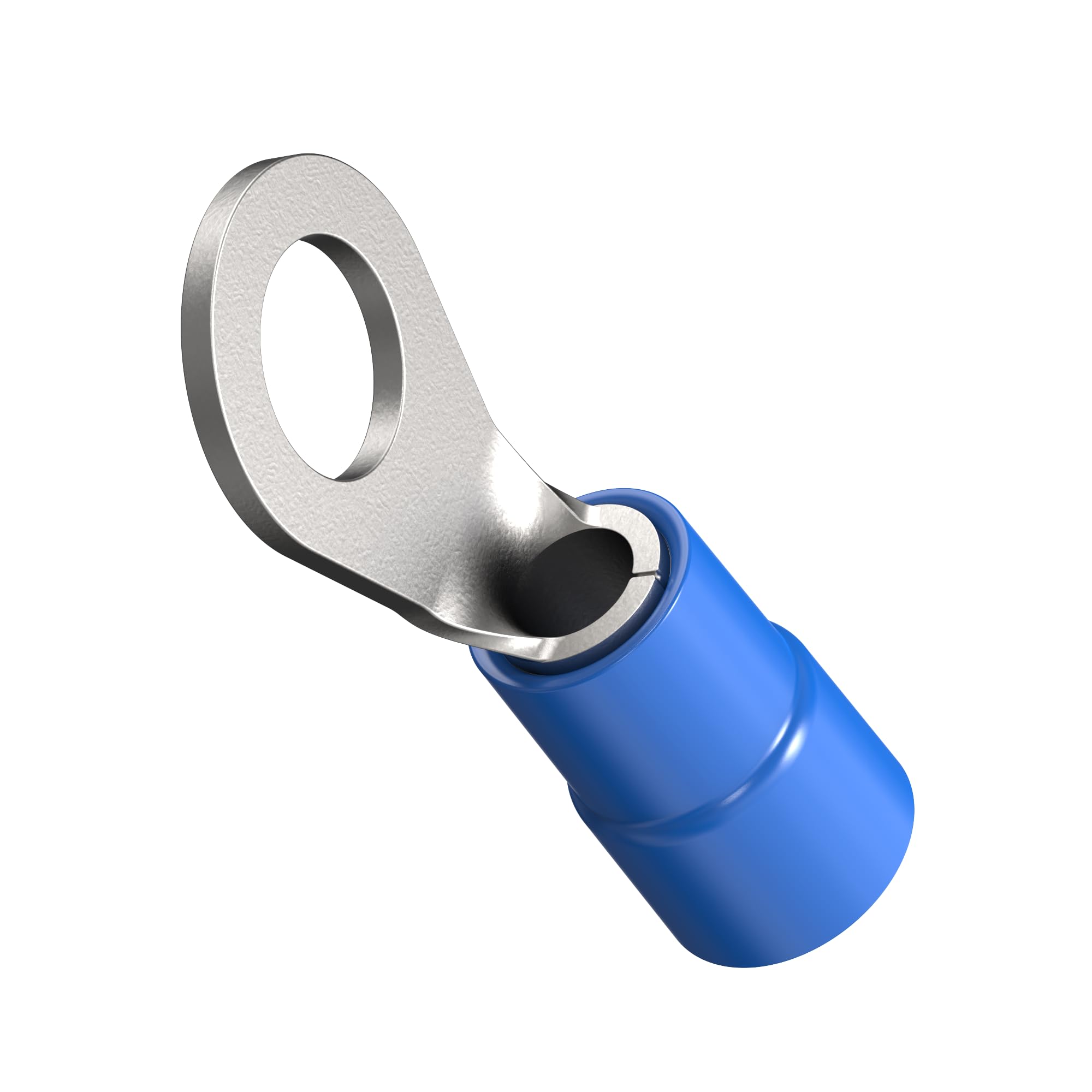 ERKO professional insulated ring cable lugs 100 pieces for M3 screws and wire size of 1.5 ÷ 2.5 mm², with polyamide insulation, manufactured according to DIN 46234