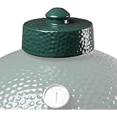 Ceramic Grill Top Compatible with Medium Large and XLarge Big Green Egg,Dual Function Ceramic Grill Top Cap,Kamado Accessories Charcoal Grill Top Parts Replacement for Easy Grasp and Anti-Hot