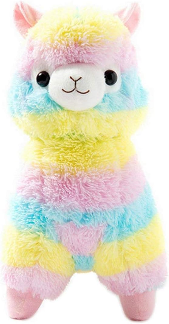 Newdvmmss Toys for Baby, Decompression toys, Plush Toys, Kids Cute Colorful Kawaii Rainbow Alpaca Llama Soft Funny Toy Doll Children Gifts 25cm