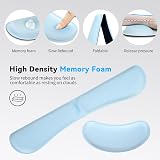 ZIBLY Wrist Rest Keyboard and Mouse Set Non-Slip Ergonomic Memory Foam view 4