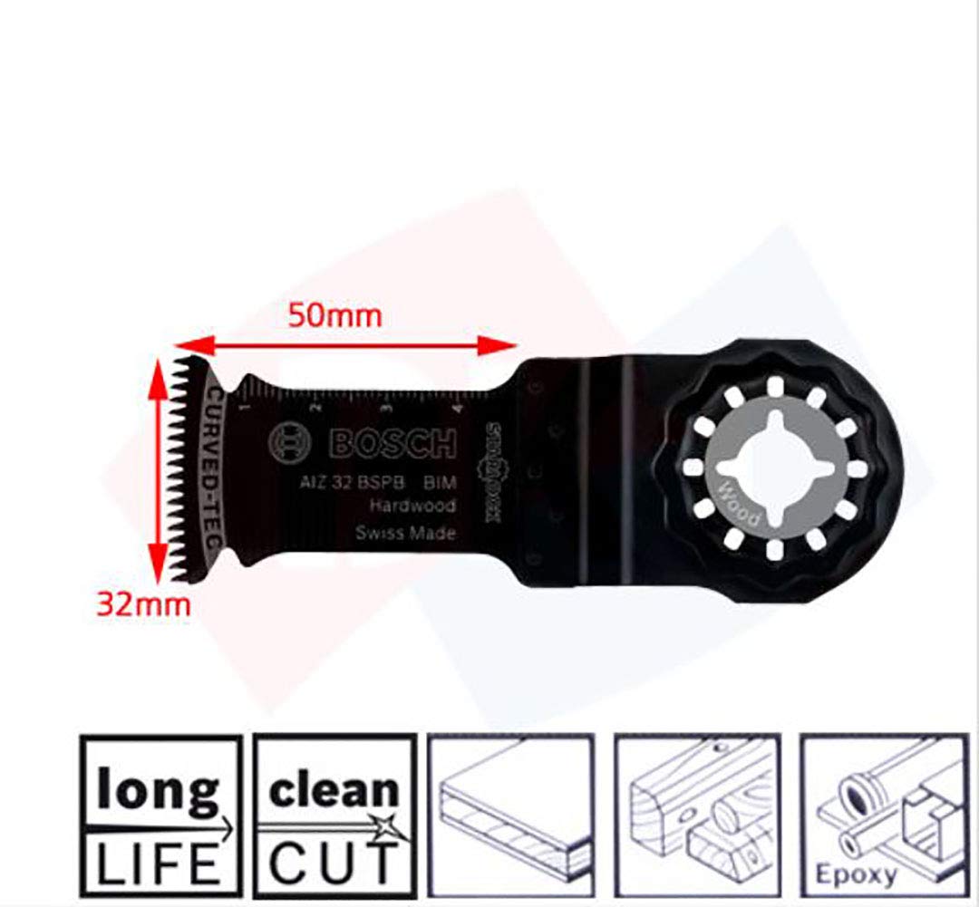 Bosch 5 tlg. Starlock Best of Cutting Tauchsägeblatt Segmentsägeblatt Multitool Set (für Holz und Metall, Professional Zubehör Multifunktionswerkzeug) 5
