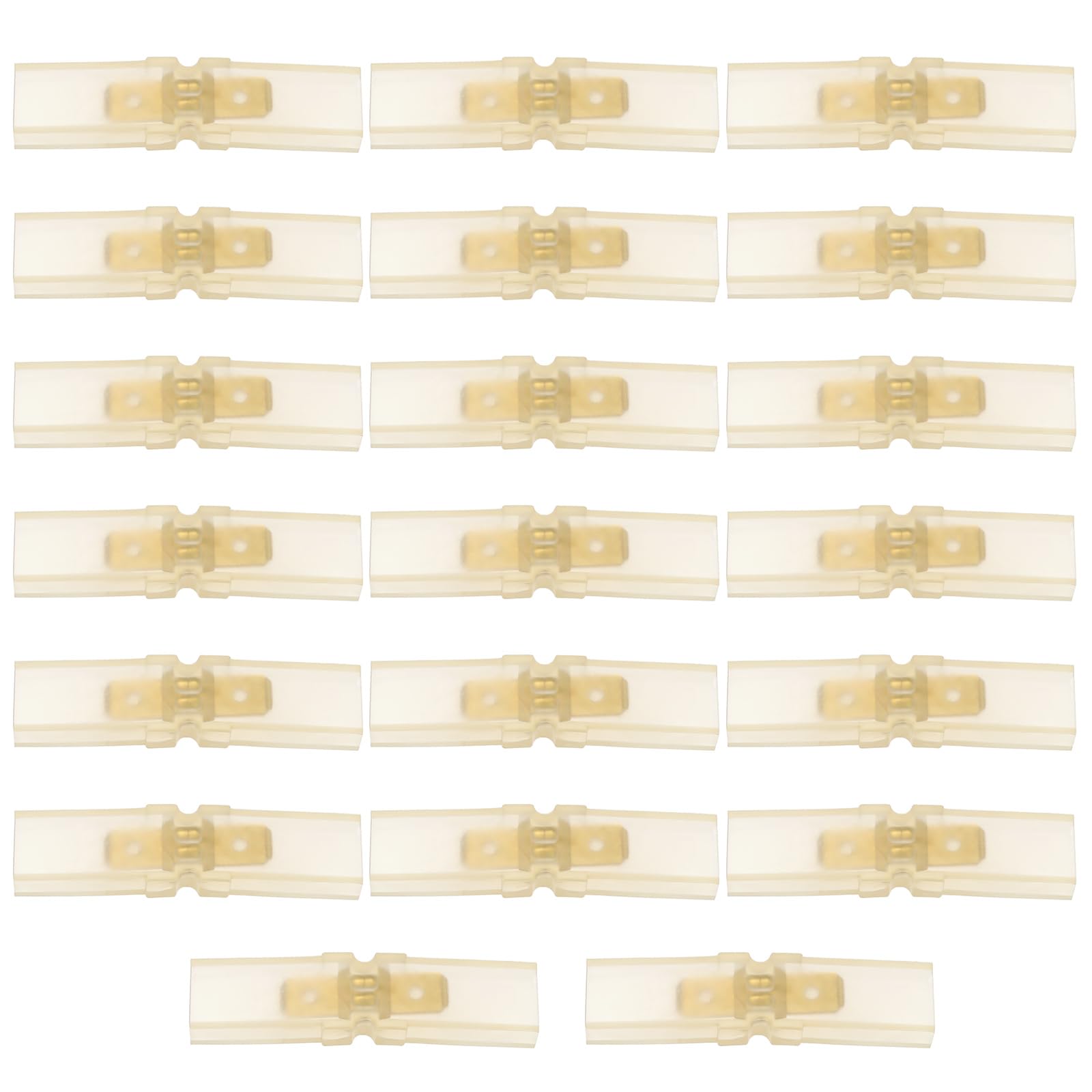 The Lord of the Tools 20 Sets 6.3mm Blade Terminal with Insulating Sleeves Two In-line 6.3mm Male Blade Terminals Electrical Accessories 48x10.5x6mm