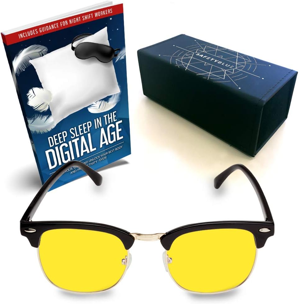 SafetyBlue Day Glasses 40 Blue Blocking for Men & Women