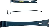 Estwing 3-Piece Pry Bar Set 5.5 7.5 10 Inch Forged Steel Blue PB3PC view 3