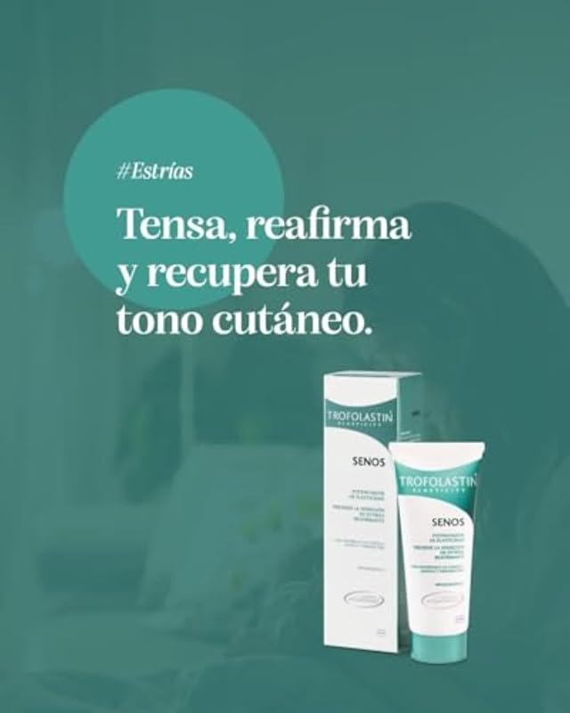 Trofolastin - firmador de seios - creme anti-estrias para seios, reestrutura e estica a pele - com centella asiática - 75 ml