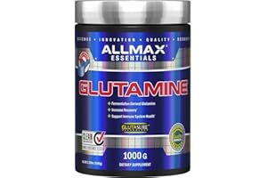 ALLMAX Nutrition L - Glutamine Powder, Muscle Recovery Formula, Gluten Free, Vegan, 1000 Grams