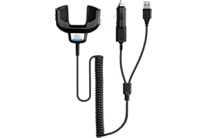 LIENIAO 2 in 1 USB Charger Cable for Zebra TC77 TC70 TC55 TC72 TC75 TC70X TC75X TC700H TC700K BT-000318 Battery Scanner CHG-TC7X-CLA1-01 Car Charger