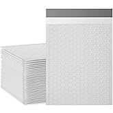packbabol Bubble Mailers, 8.5x11 Inch Poly Padded Bubble Mailers Pack of 50 Bubble Envelopes Opaque Self Seal Adhesive Waterproof Bags for Shipping and Packaging (White)