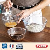 Pyrex Prep & Store Set of 3 Glass Bowls with Lids 0.5L 1L 2L BPA Free view 5