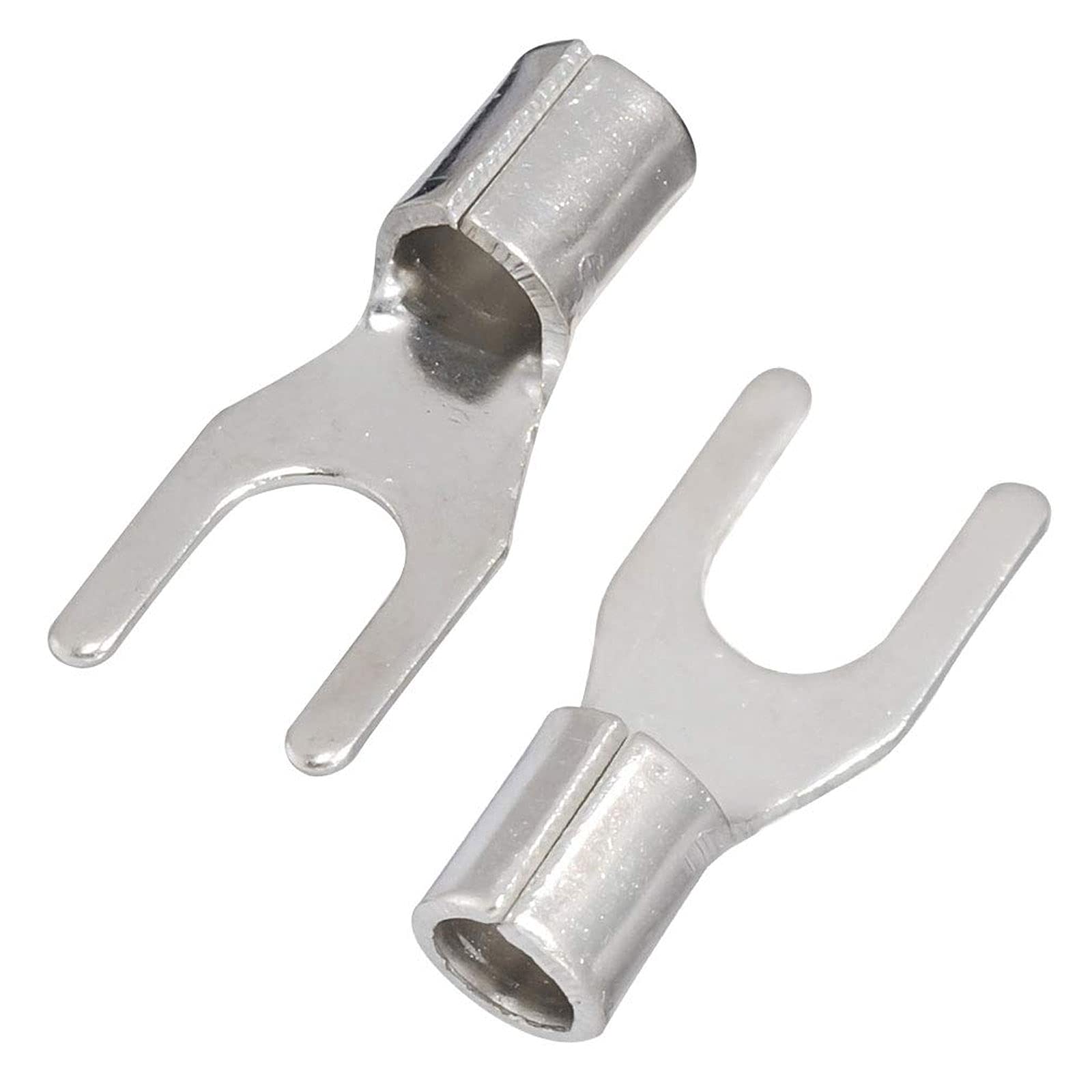 Carkio 100 PCS SNB3.5-4 Non-Insulated Fork Spade