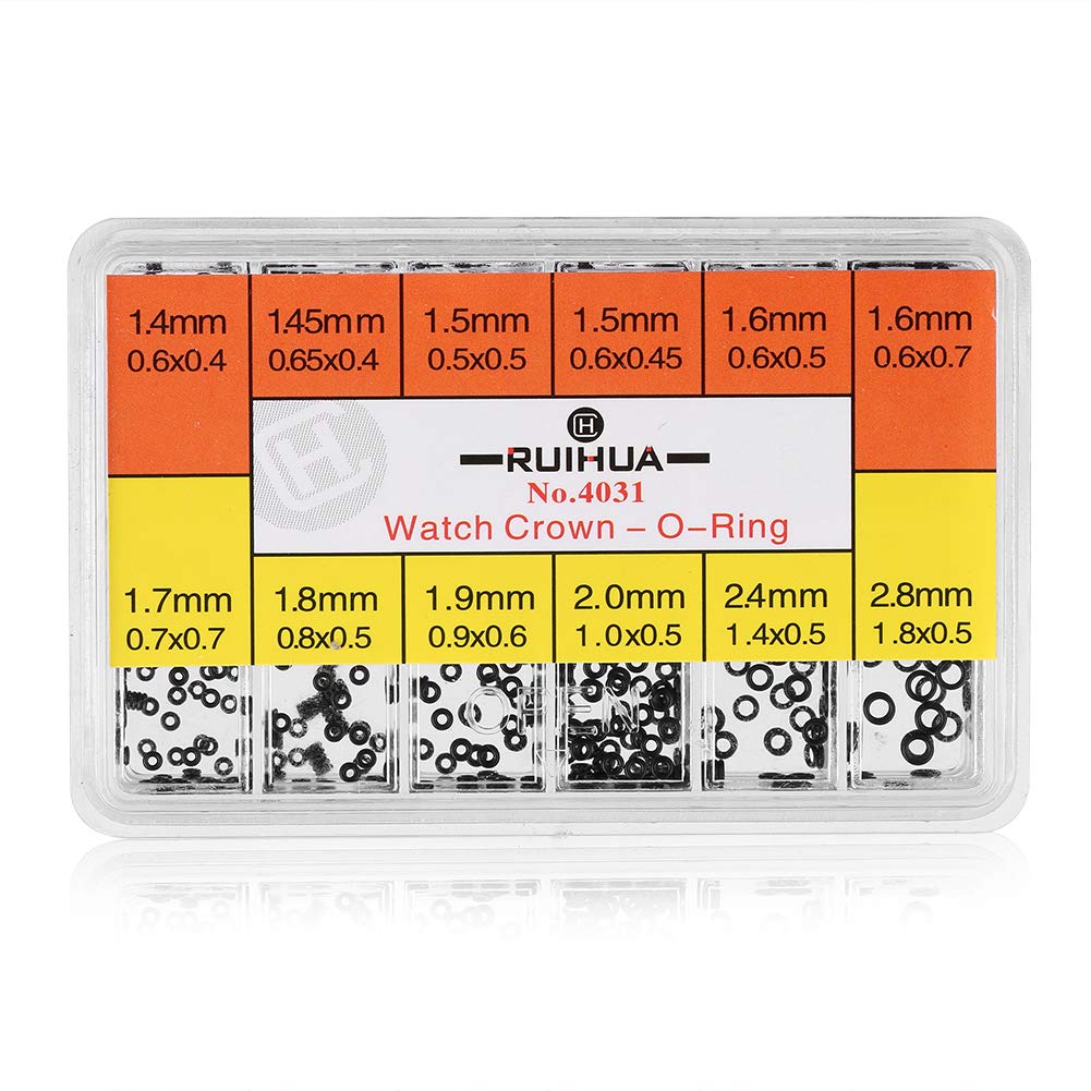 1 Box Rubber Washer Watch Crown O-Rings Waterproof Seals Repairing Tools, Watch Battery Replacement Tool Kit for Watchmakers Work