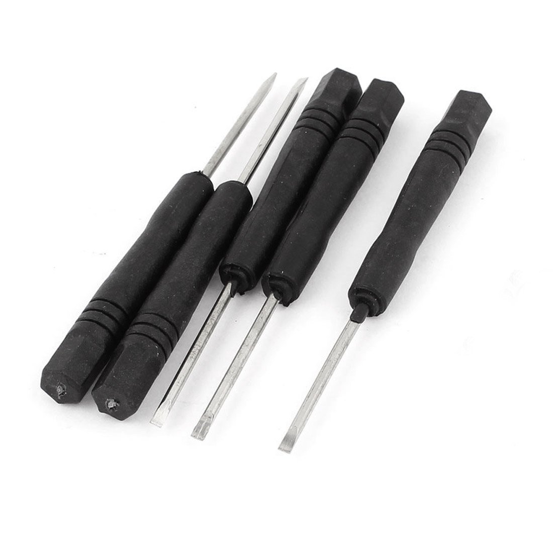 Sourcingmap 5pcs 2mm Magnetic Tip Mini Flat Head Slotted Screwdriver