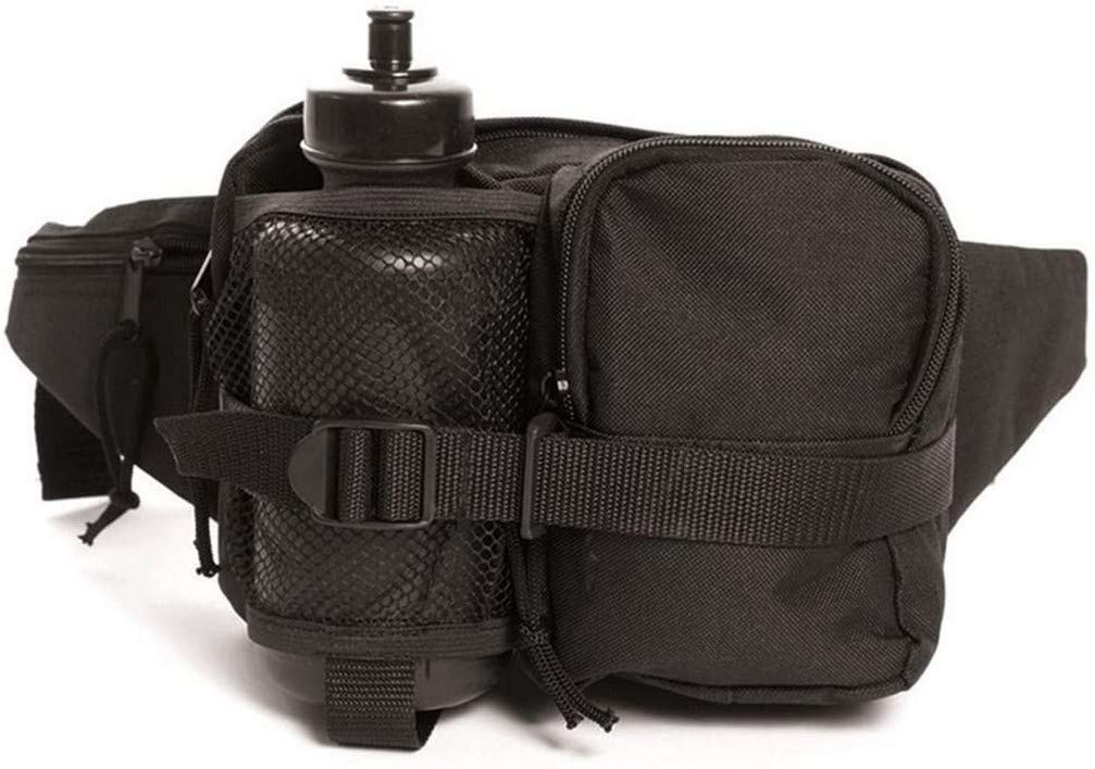 Mil-Tec Belt Bag with Bottle, Black, One Size