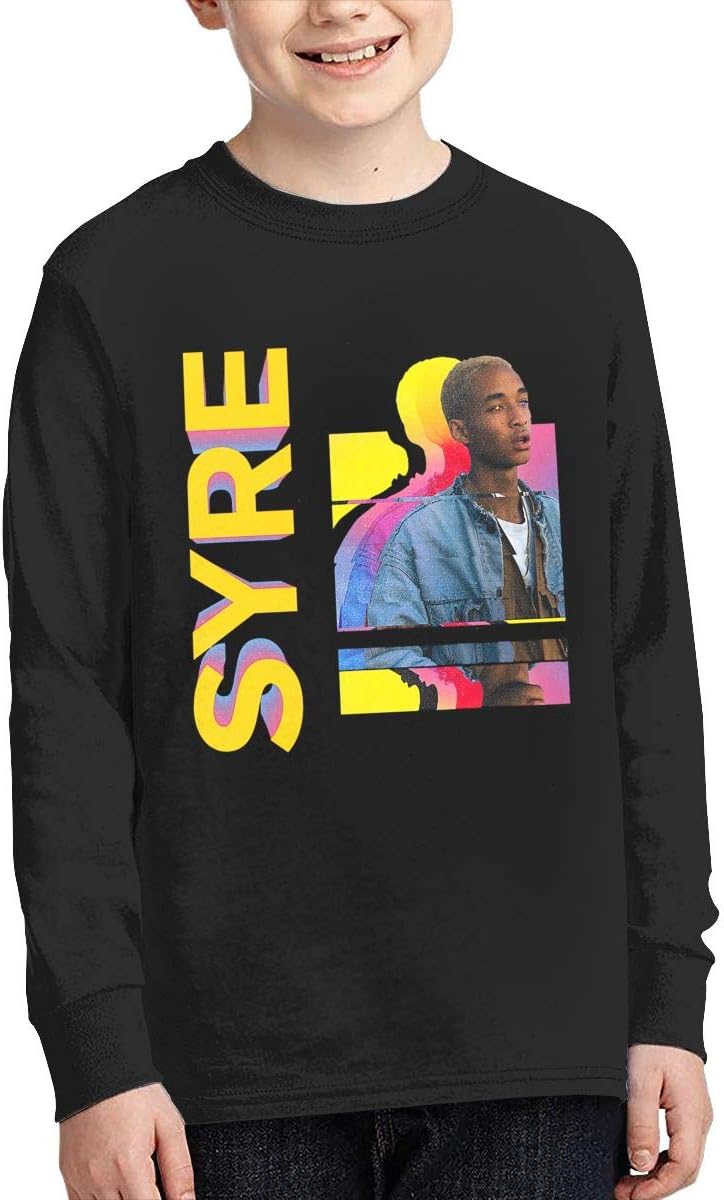 Boys & Girls Junior Vintage Syre Jaden Smith Merch Long Sleeve T-Shirts L Black