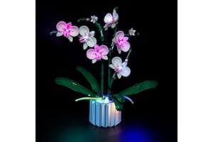 ZOVESY LED Light Kit for Lego Orchid 10311 Plant Decor Building Set; Decoration Lights Build a Succulents Display Piece for The Home or Office (Lights Only, No Lego Models)