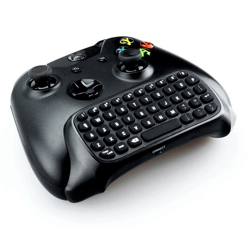 AGPtek New Mini 2.4G Wireless Chatpad Game Controller Keyboard for Xbox One Controller Black
