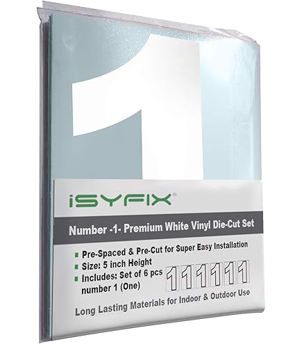 ISYFIX Calcomanías De Vinilo Negro Con Números, 2 Juegos De 4 Pulgadas, Calcomanías De Alta Calidad, Fondo Blanco, Preespaciadas Para Buzón, Letreros, Ventanas, Puertas, Automóviles, Camiones, Hogar