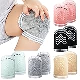 Onshine Baby Kneepads for Crawling Anti-Slip Breathable Infants Knee Pads 5 Pairs