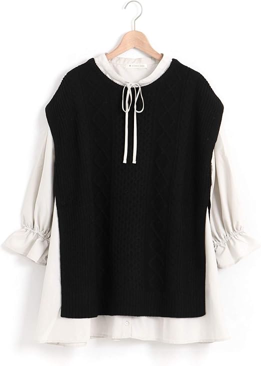 マジェスティックレゴン Majestic Legon ベストセットフロントリボンワンピース M エクリュ ワンピース チュニック 通販 Amazon