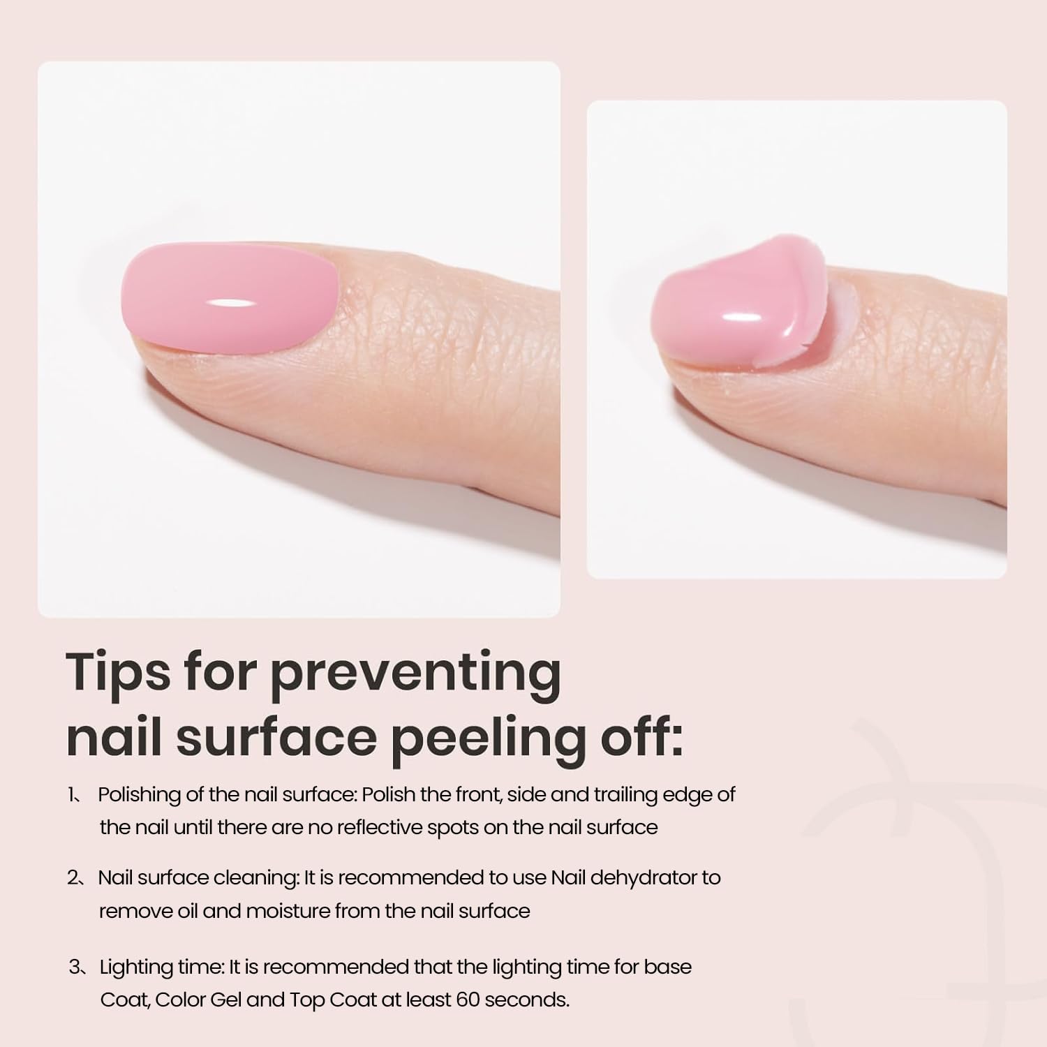 Beetles 2 Pcs 15ml No Wipe Gel Top Coat and Base Coat Set - Shine Finish and Long Lasting, Soak Off LED Nail Lamp Gel Base Top Coat Finish Nail Art Design Manicure Gifts for Women - Image 8