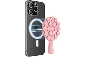 Orzero Magnetic Silicone Suction MagSafe Phone Mount for iPhone 16/15/14/13/12 Series with Metal Ring for Other Phone, Sticke