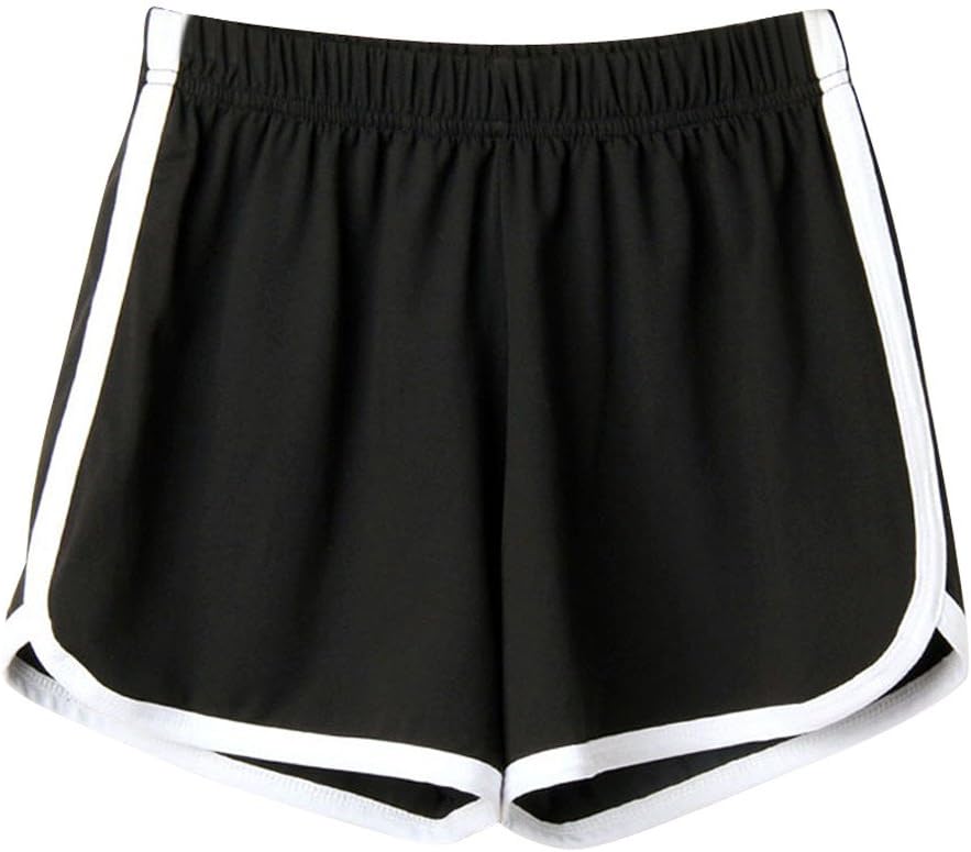 Women Sport Yoga Pants,Jchen(TM) Ladies Teen Girl Summer Solid Color Striped Beach Sport Running Gym Shorts Pants