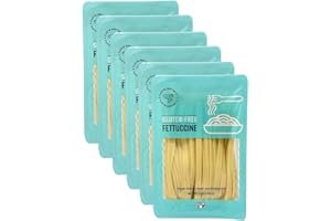 Gluten-Free Pasta, Fettuccine, Fresh Brown Rice Noodles Cook in Just 3 Minutes by Taste Republic, Frozen, 9oz (6 pack)