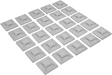 WINSOME White Self Adhesive Cable Clips Mount for Wire Management - 40 Pcs view 7
