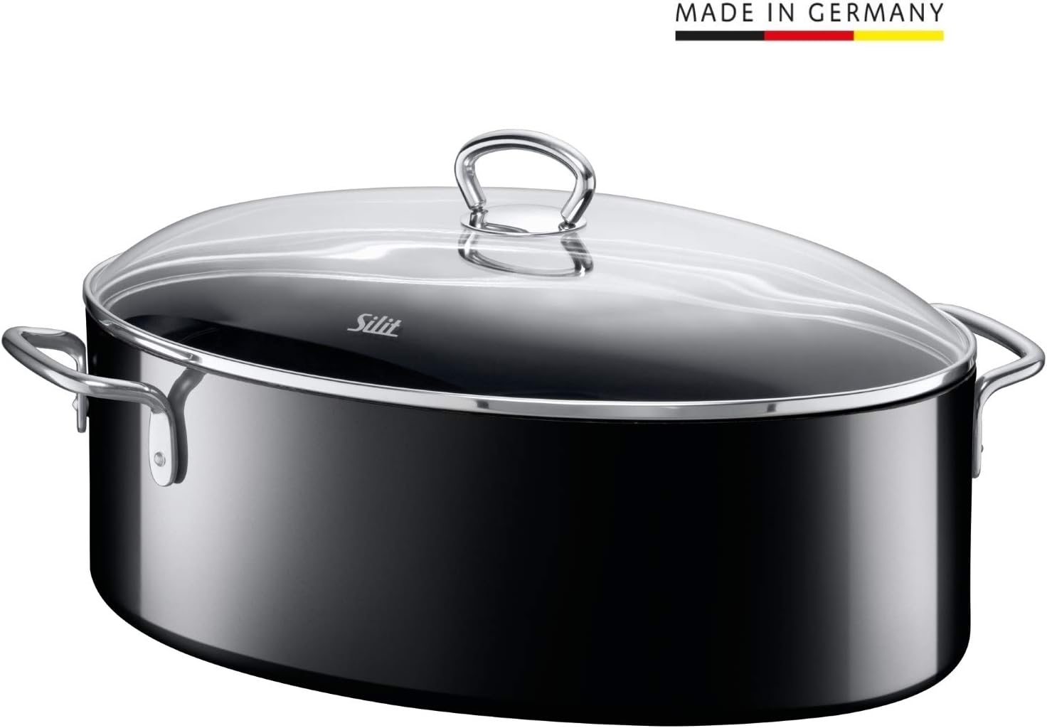 Silit Roasting Pan Oval 36 x 25.5 x 20 cm Approx. 8.1L Professional