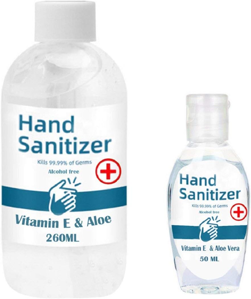YEBIRAL Hand Sanitiser Gel, Instant Hand Anti-Bacterial Gel, Hand Cleanser Gel Pump Dispenser Defense Hand Soap Kills Most of Germs and Bacteria